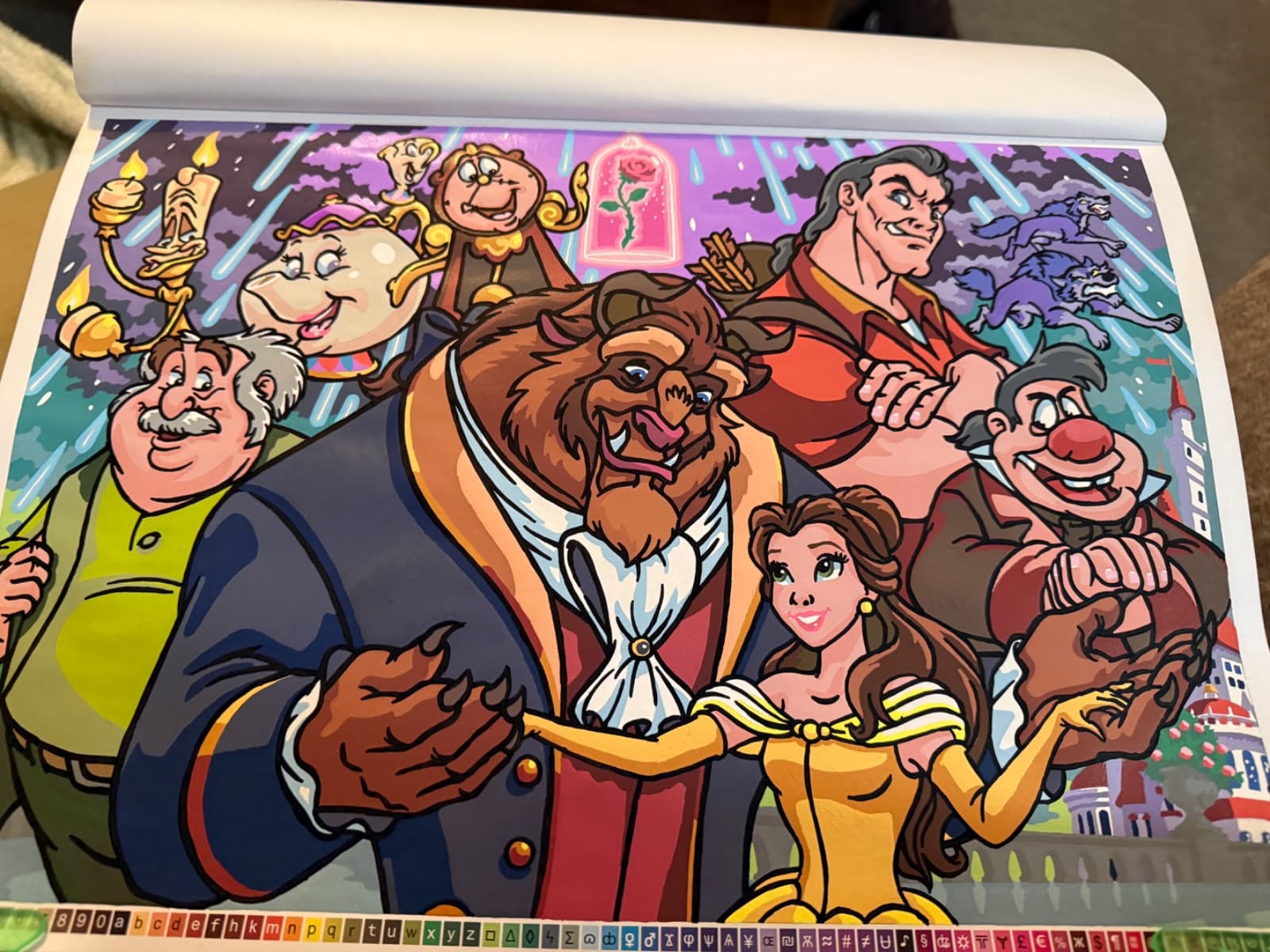 samantha's finished page from Tres Grands Classiques